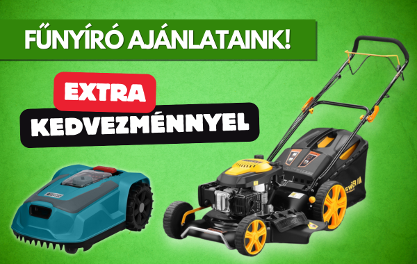 Fűnyírók, extra kedvezménnyel!